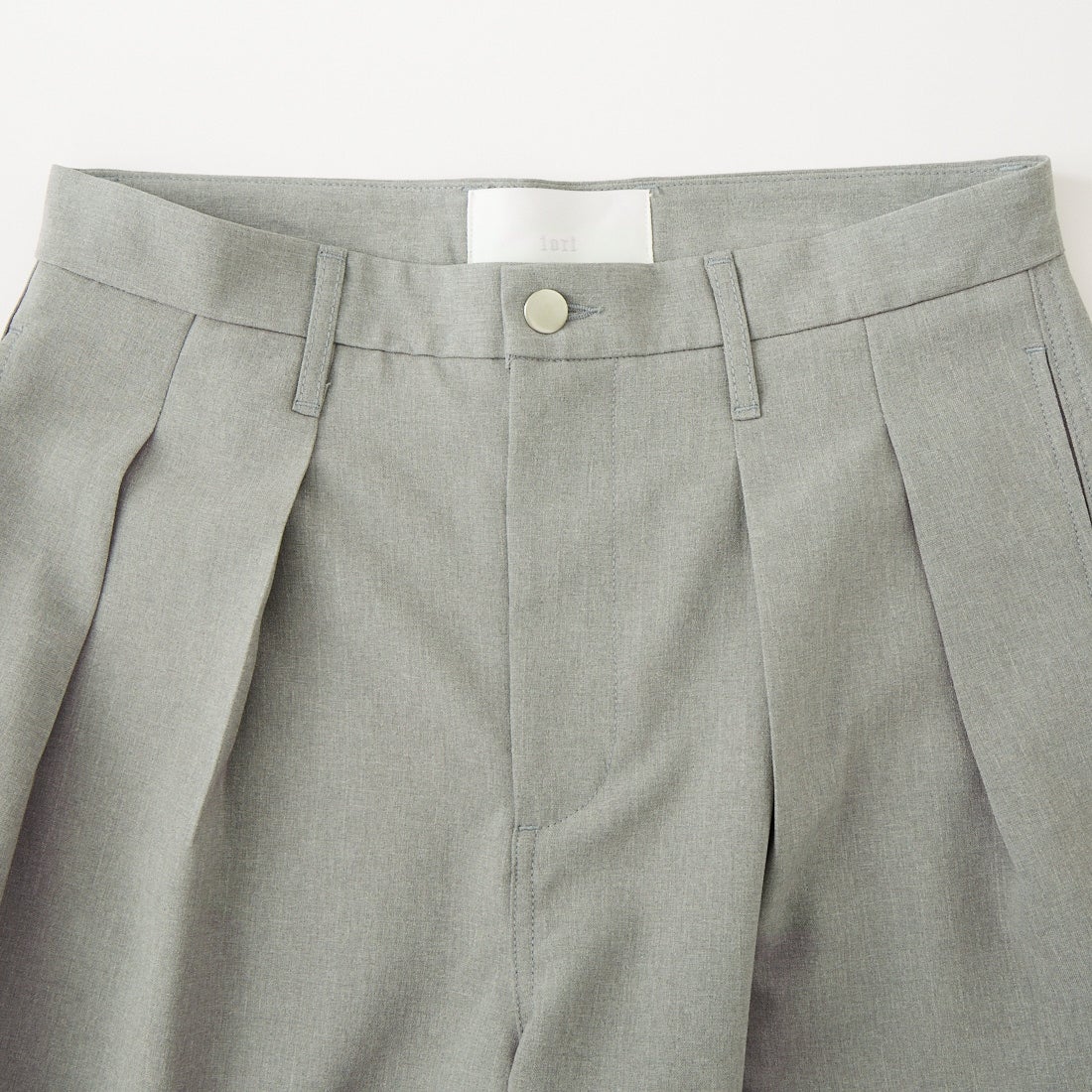 iori [イオリ] 別注 2タックトラウザーショーツ [IP185-JF] GRAY