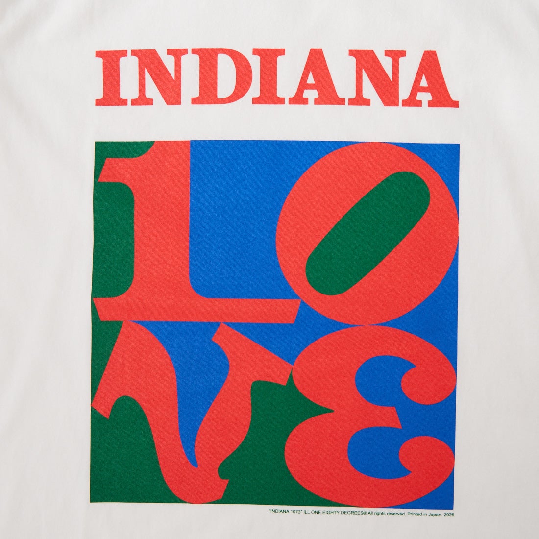 ILL ONE EIGHTY [イル ワンエイティ] INDIANA 1073 プリントTシャツ [ILL261-31] WHITE