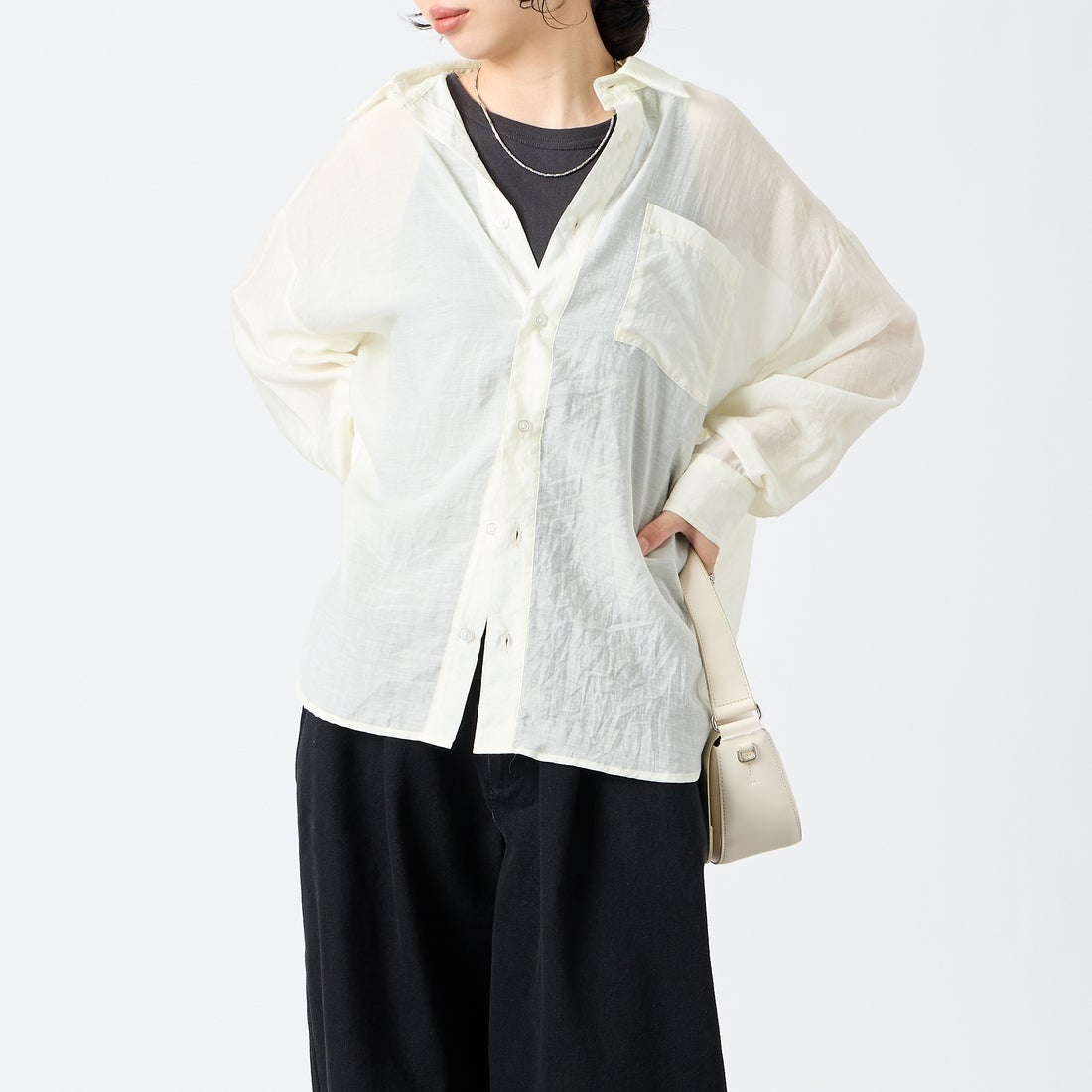 ｵﾌ&&モデル身長：162cm 着用サイズ：F&&