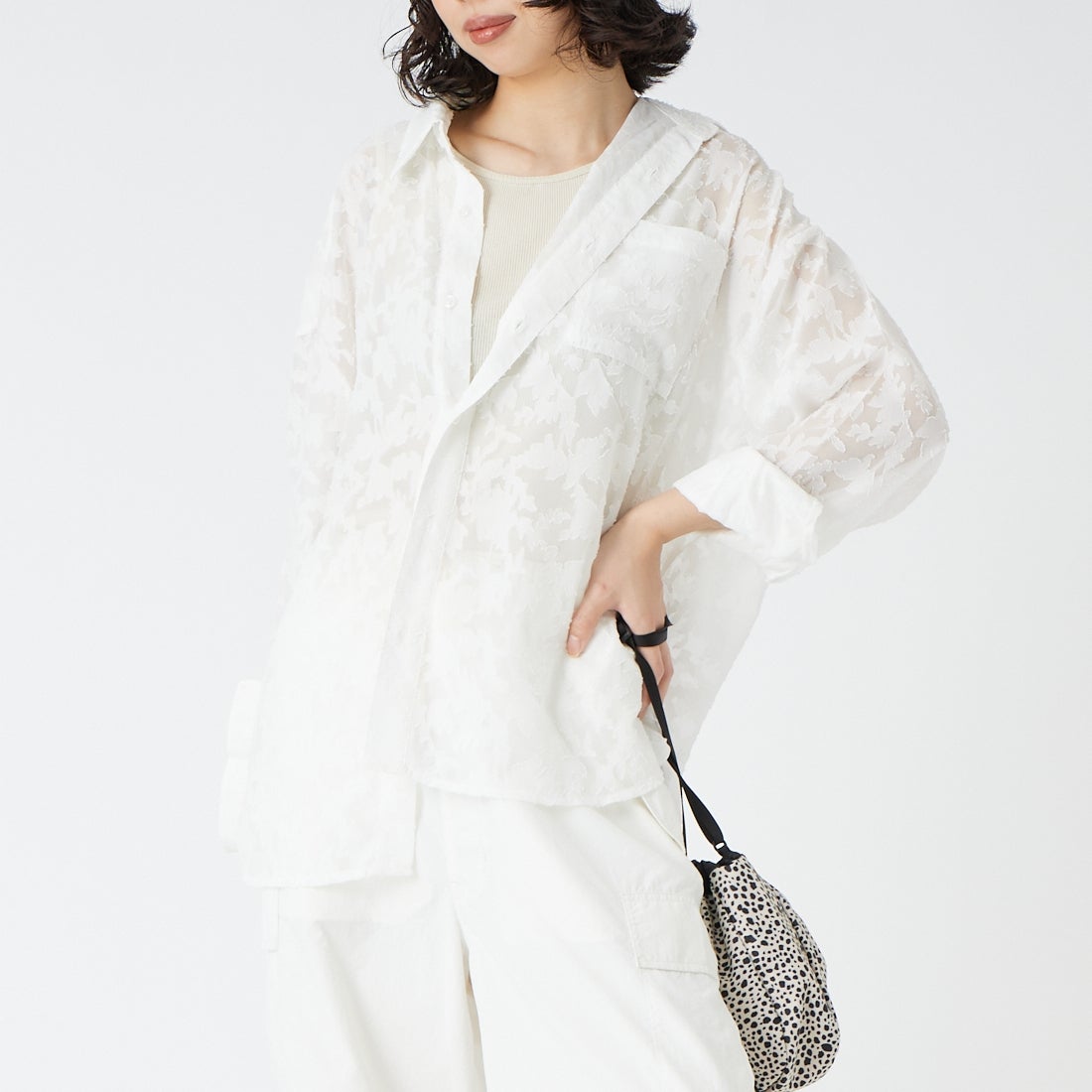 ﾎﾜｲﾄJQ&&モデル身長：162cm 着用サイズ：F&&