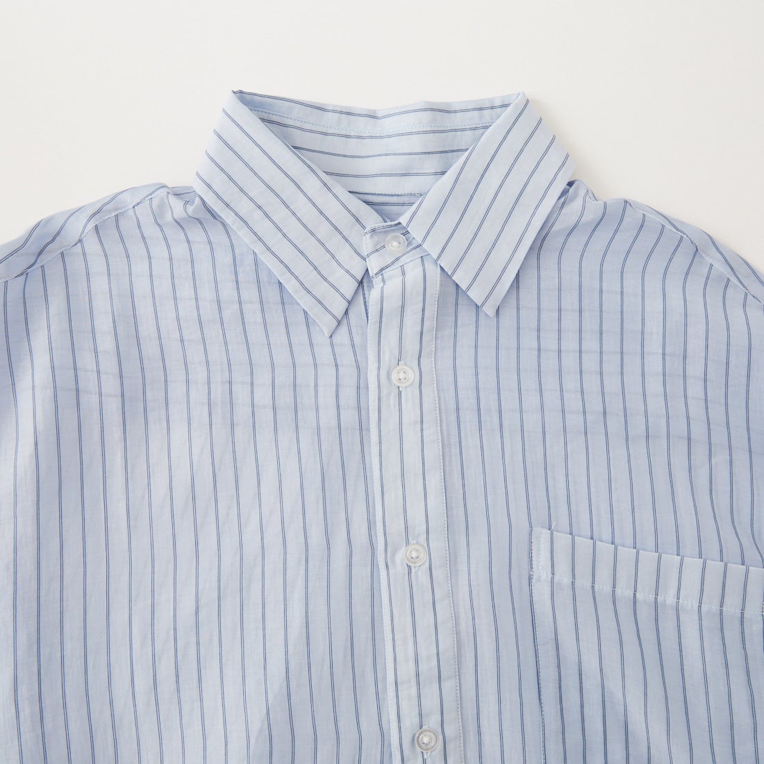 USINE [ユジーヌ] シアーオーバーサイズシャツ [IN9-SH-6] ﾌﾞﾙｰST