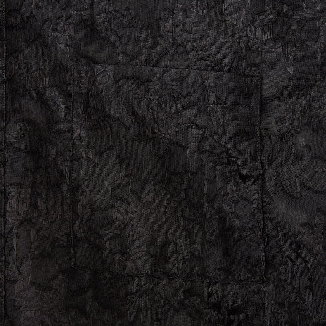 USINE [ユジーヌ] シアーオーバーサイズシャツ [IN9-SH-6] ﾌﾞﾗｯｸJQ