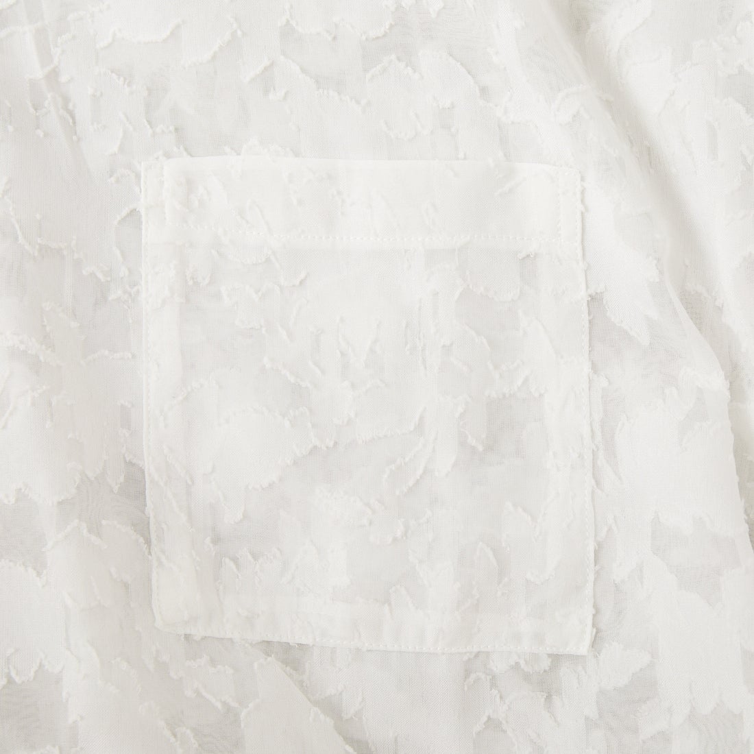 USINE [ユジーヌ] シアーオーバーサイズシャツ [IN9-SH-6] ﾎﾜｲﾄJQ