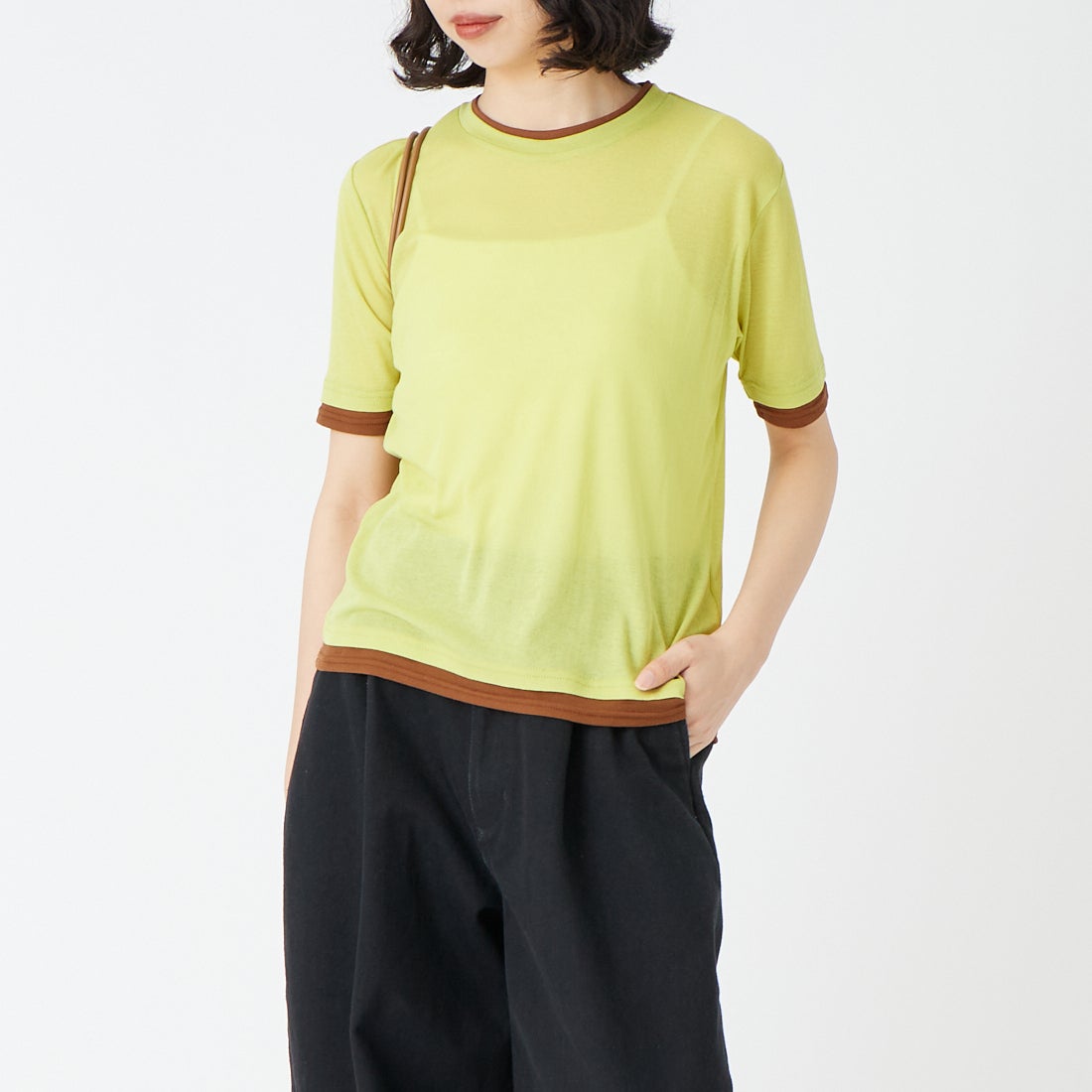 041 ﾗｲﾑ/ﾌﾞ&&モデル身長：162cm 着用サイズ：F&&