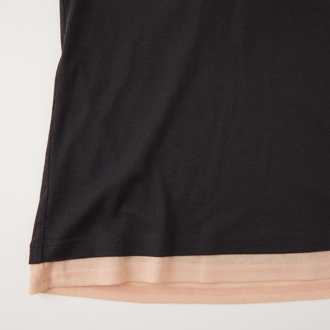 USINE [ユジーヌ] シアーショートスリーブレイヤードTシャツ [21267070] 003 ﾁｬｺｰﾙ/