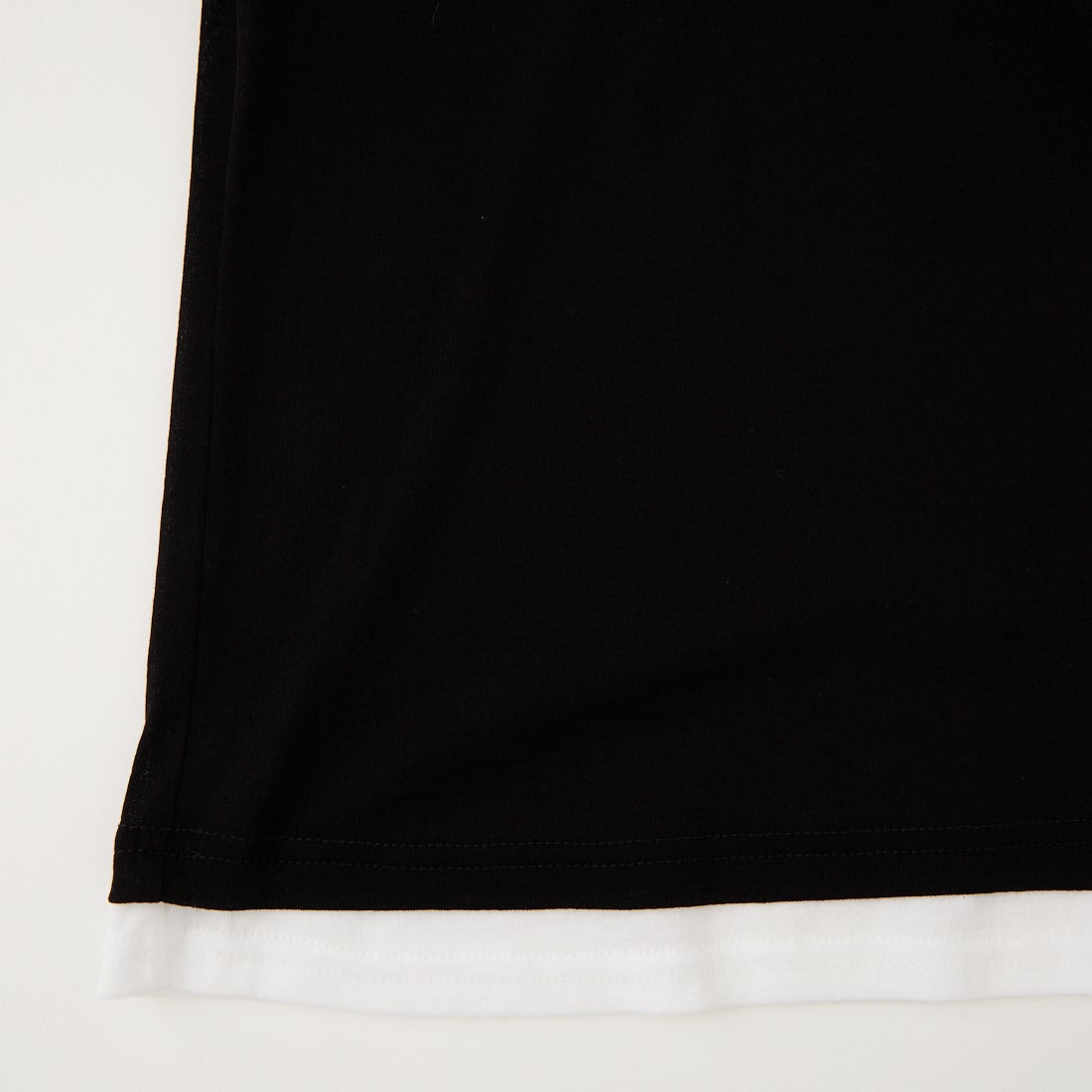 USINE [ユジーヌ] シアーショートスリーブレイヤードTシャツ [21267070] 004 ﾌﾞﾗｯｸ/