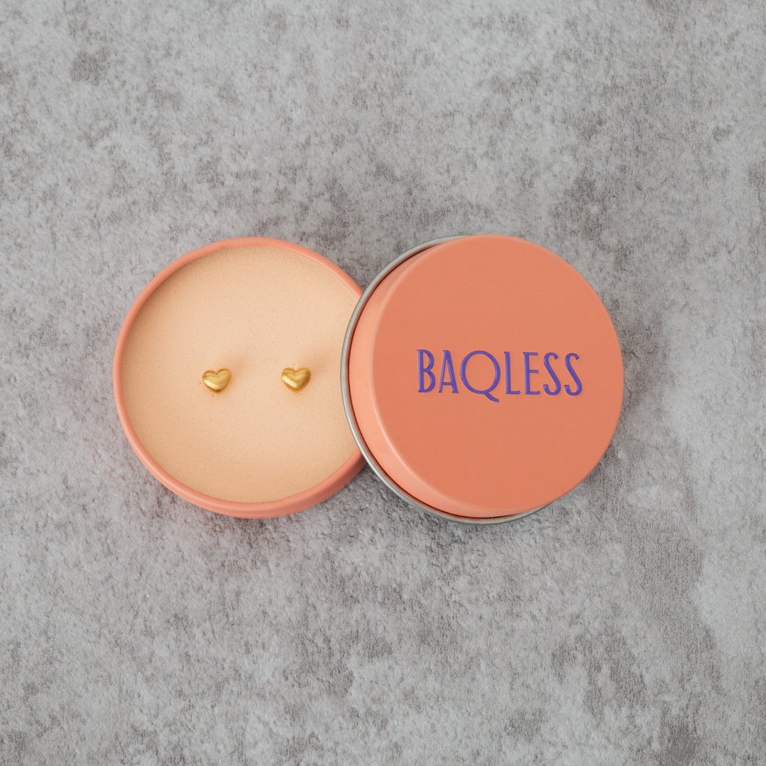 Baqless [バックレス] アミティ ハートレットゴールドピアス [261AM-HT-YG] GOLD