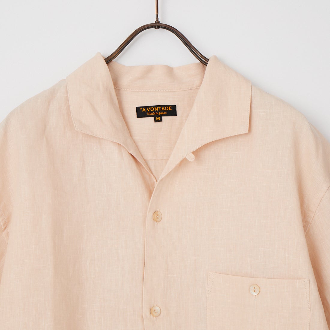 A VONTADE [アボンタージ] イタリアンカラー ショートスリーブシャツ [VTD-0398-SH] 28 ECRU