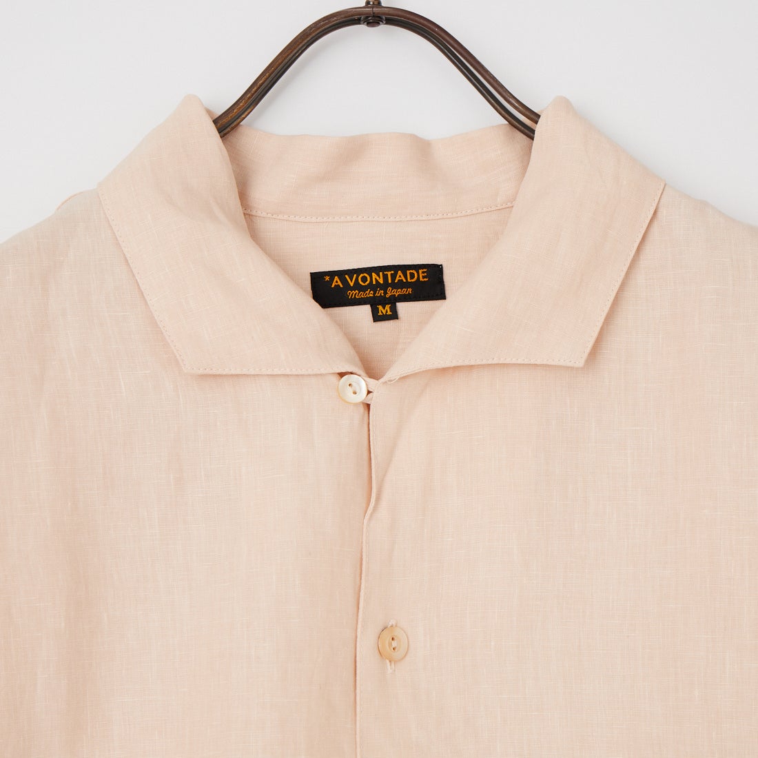A VONTADE [アボンタージ] イタリアンカラー ショートスリーブシャツ [VTD-0398-SH] 28 ECRU