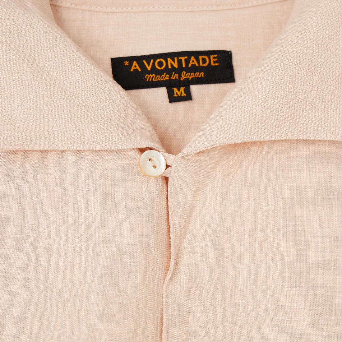 A VONTADE [アボンタージ] イタリアンカラー ショートスリーブシャツ [VTD-0398-SH] 28 ECRU