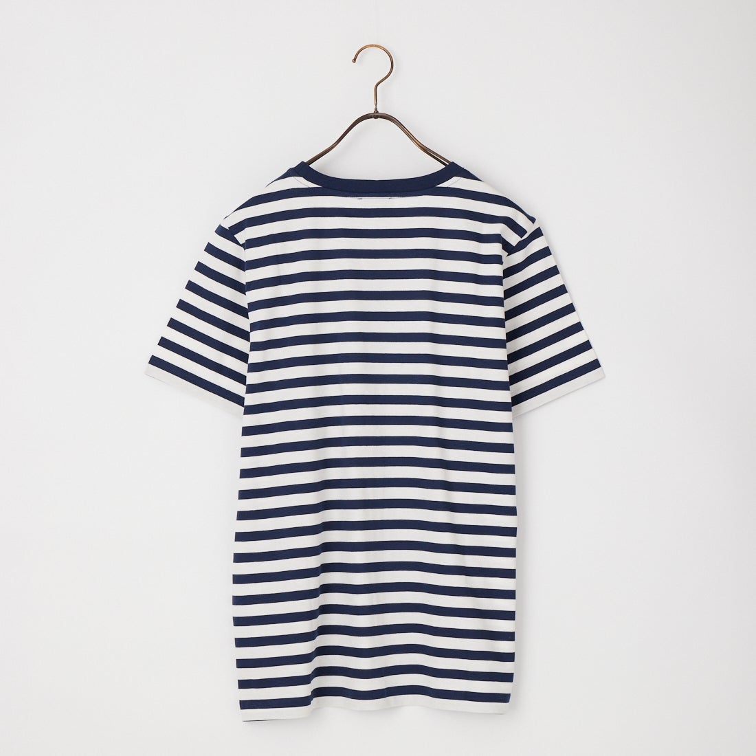 A.P.C. [アー・ペー・セー] ロゴ刺繍ショートスリーブボーダーTシャツ [STANDARD-APC-BRODE-R] 39 D.NAVY