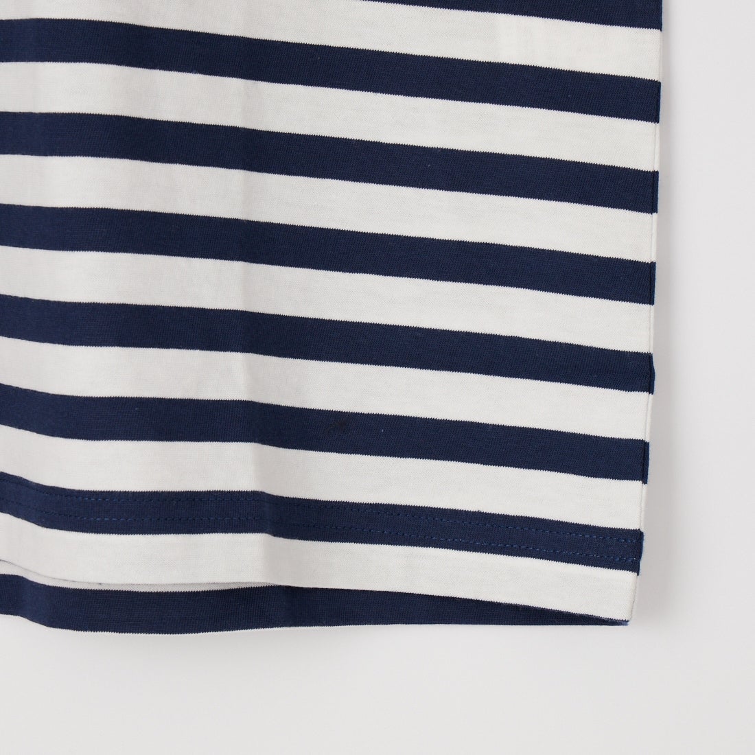 A.P.C. [アー・ペー・セー] ロゴ刺繍ショートスリーブボーダーTシャツ [STANDARD-APC-BRODE-R] 39 D.NAVY