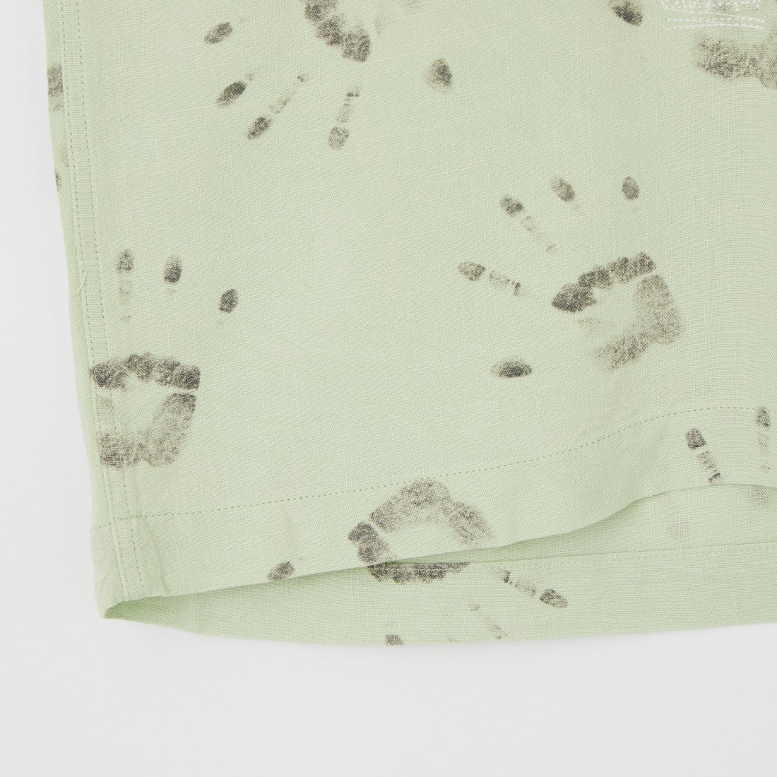 BOW WOW [バウワウ] ハンドプリント エイジドショートスリーブシャツ [BW261-HPSS] L.GREEN