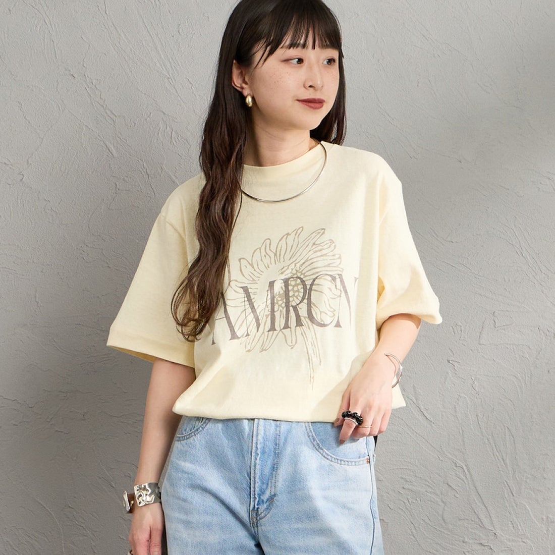 LTｲｴﾛｰ&&モデル身長：150cm 着用サイズ：ONE SIZE&&