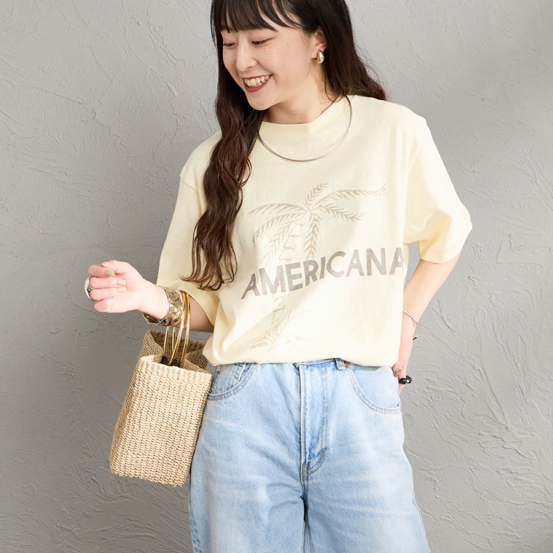 LTｲｴﾛｰ&&モデル身長：150cm 着用サイズ：ONE SIZE&&