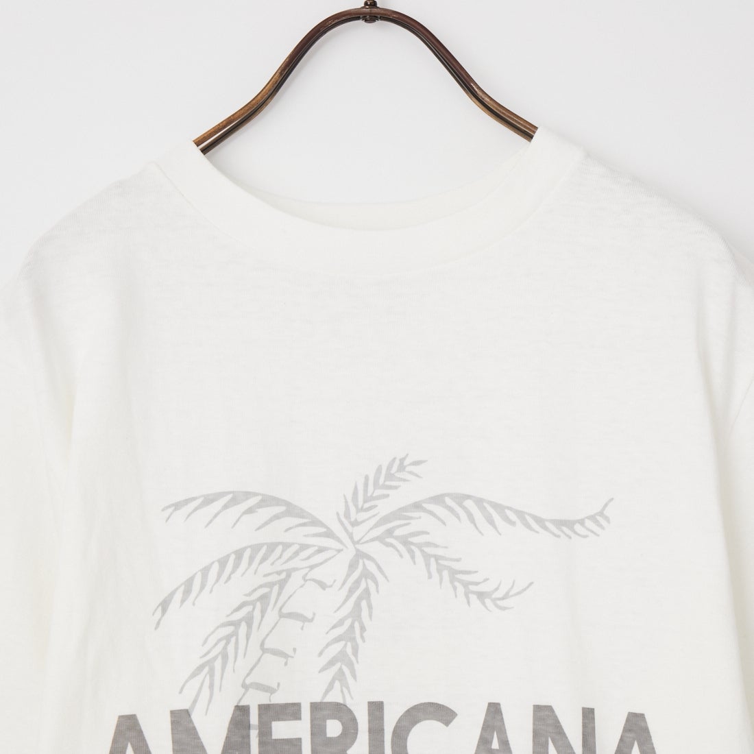 Americana [アメリカーナ] AMERICANA PALM TREE プリントシャツ [BRF-807A-2] ﾎﾜｲﾄ