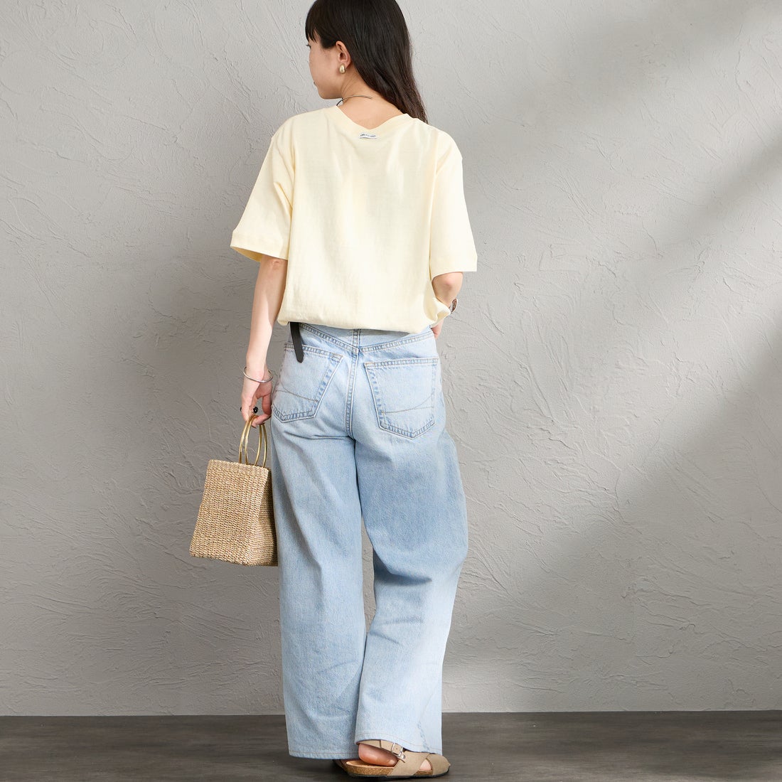 Americana [アメリカーナ] AMERICANA PALM TREE プリントシャツ [BRF-807A-2] LTｲｴﾛｰ &&モデル身長：150cm 着用サイズ：ONE SIZE&&
