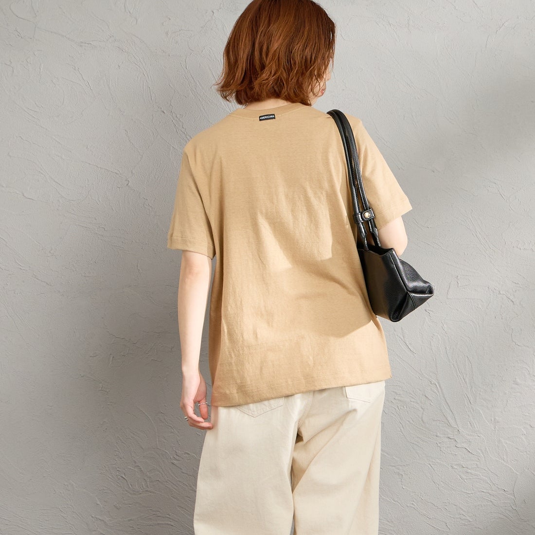 Americana [アメリカーナ] AMERICANA PALM TREE プリントシャツ [BRF-807A-2] LTｼﾅﾓﾝ &&モデル身長：158cm 着用サイズ：ONE SIZE&&