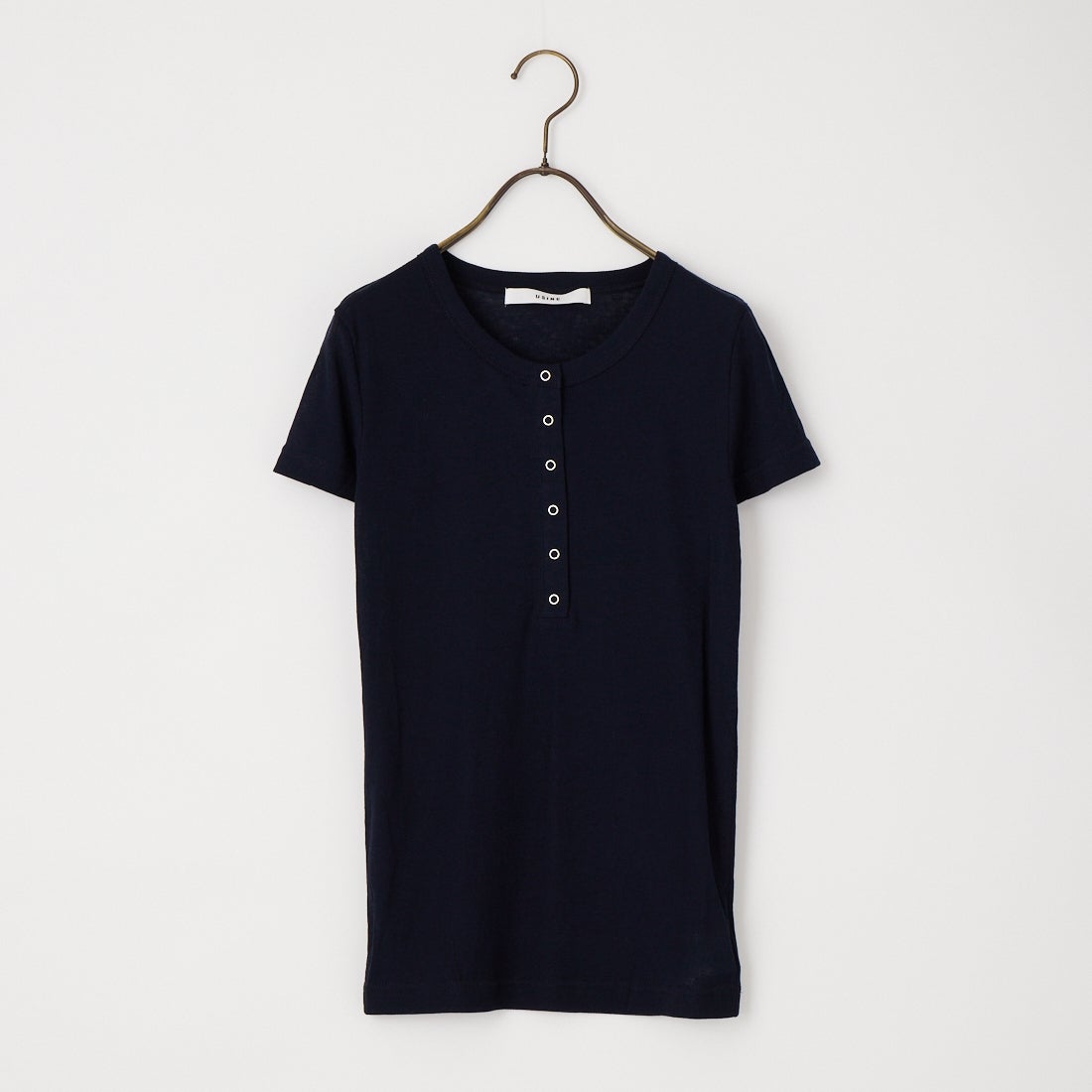 USINE [ユジーヌ] シアーリブヘンリーネックTシャツ [21267068] 076 ﾈｲﾋﾞｰ