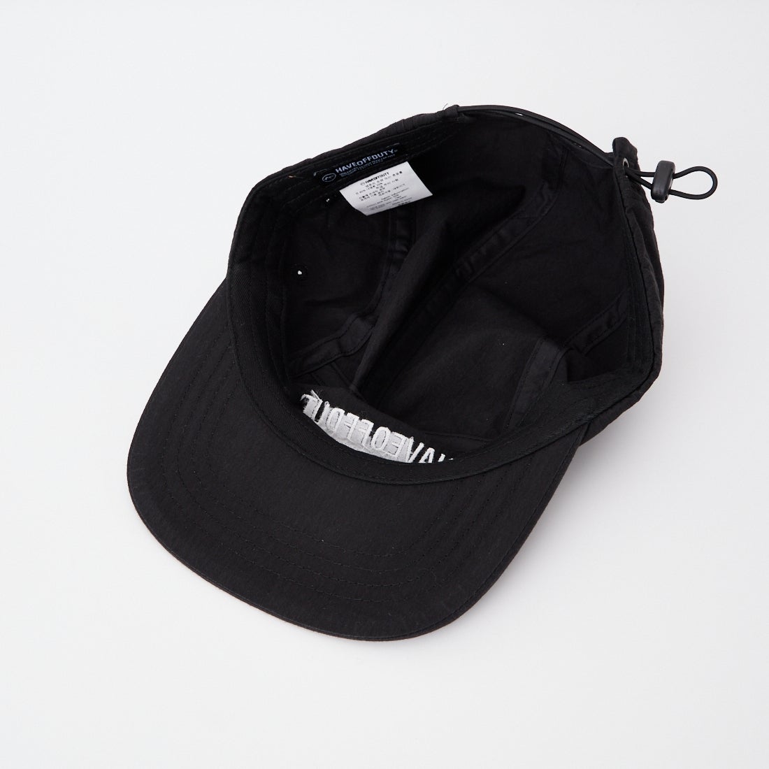 HAVEOFFDUTY [ハブオフデューティ] ロゴキャンプキャップ [HOD26-01-CP001] BLACK