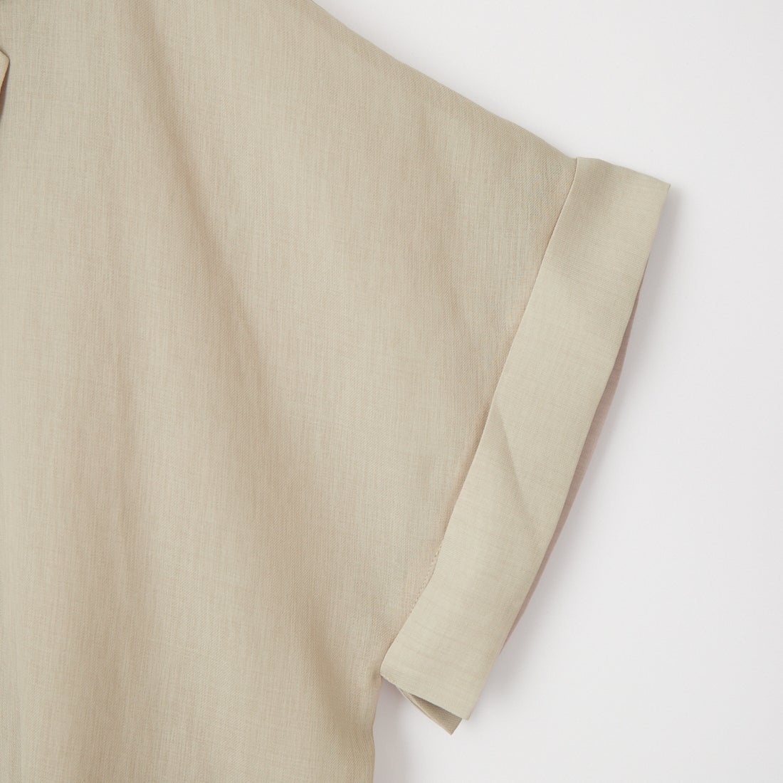 USINE [ユジーヌ] リネンライクシアーショートスリーブジャケット [21267061] 033 ﾍﾞｰｼﾞｭ