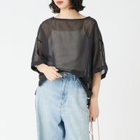 004 ﾌﾞﾗｯｸ&&モデル身長：162cm 着用サイズ：F&&