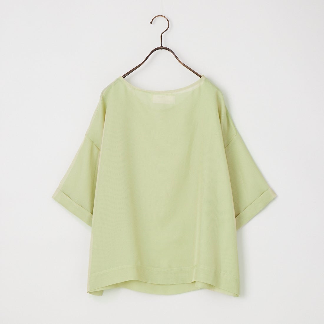 USINE [ユジーヌ] 5分袖メッシュTシャツ [21268054] 060 Lｸﾞﾘｰﾝ