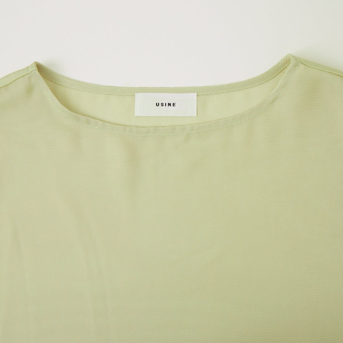 USINE [ユジーヌ] 5分袖メッシュTシャツ [21268054] 060 Lｸﾞﾘｰﾝ