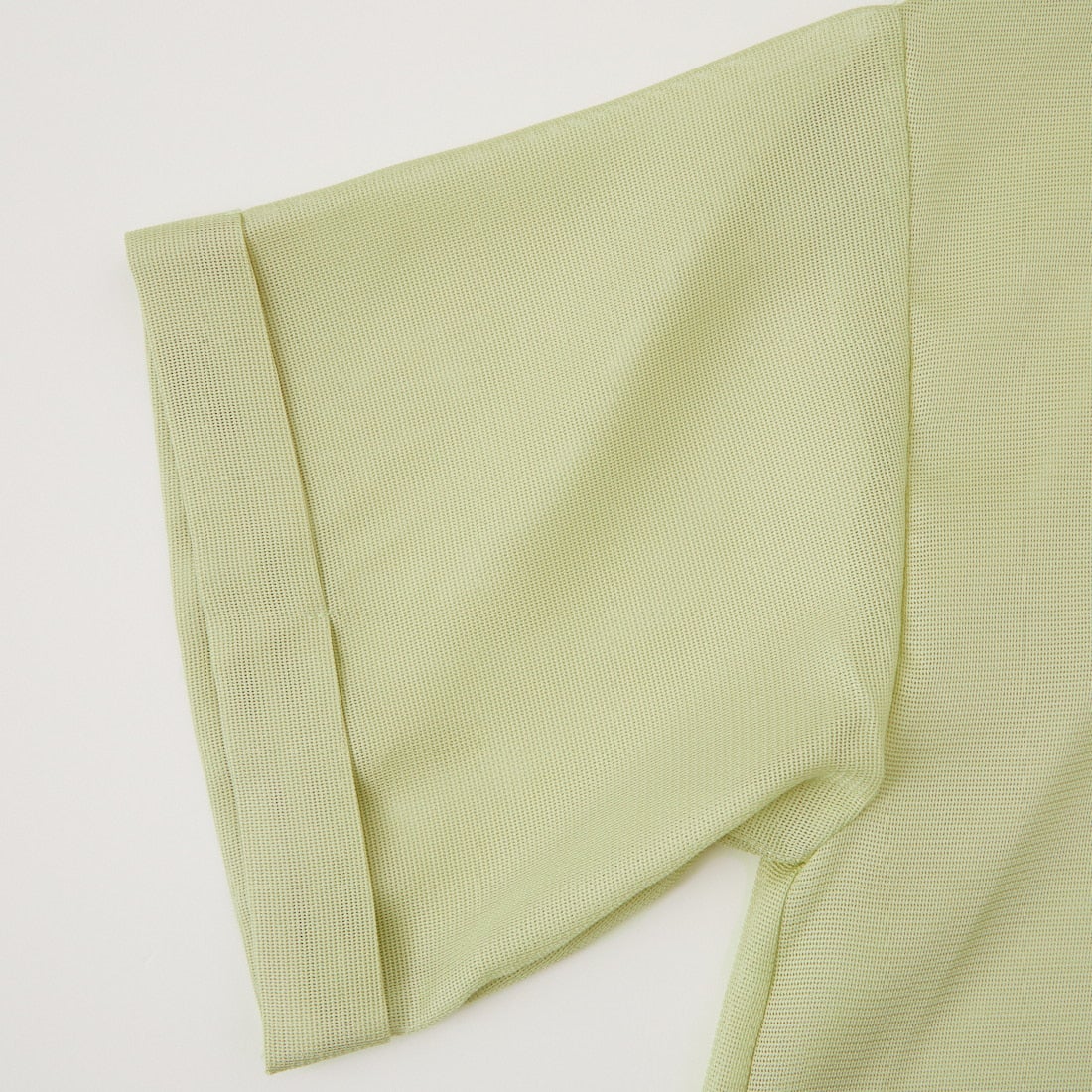 USINE [ユジーヌ] 5分袖メッシュTシャツ [21268054] 060 Lｸﾞﾘｰﾝ