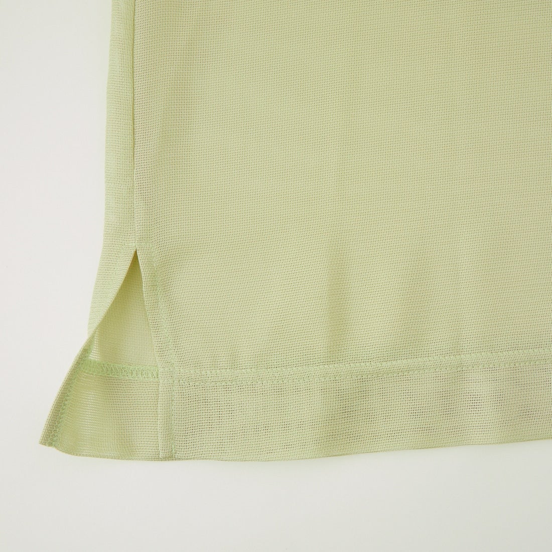 USINE [ユジーヌ] 5分袖メッシュTシャツ [21268054] 060 Lｸﾞﾘｰﾝ