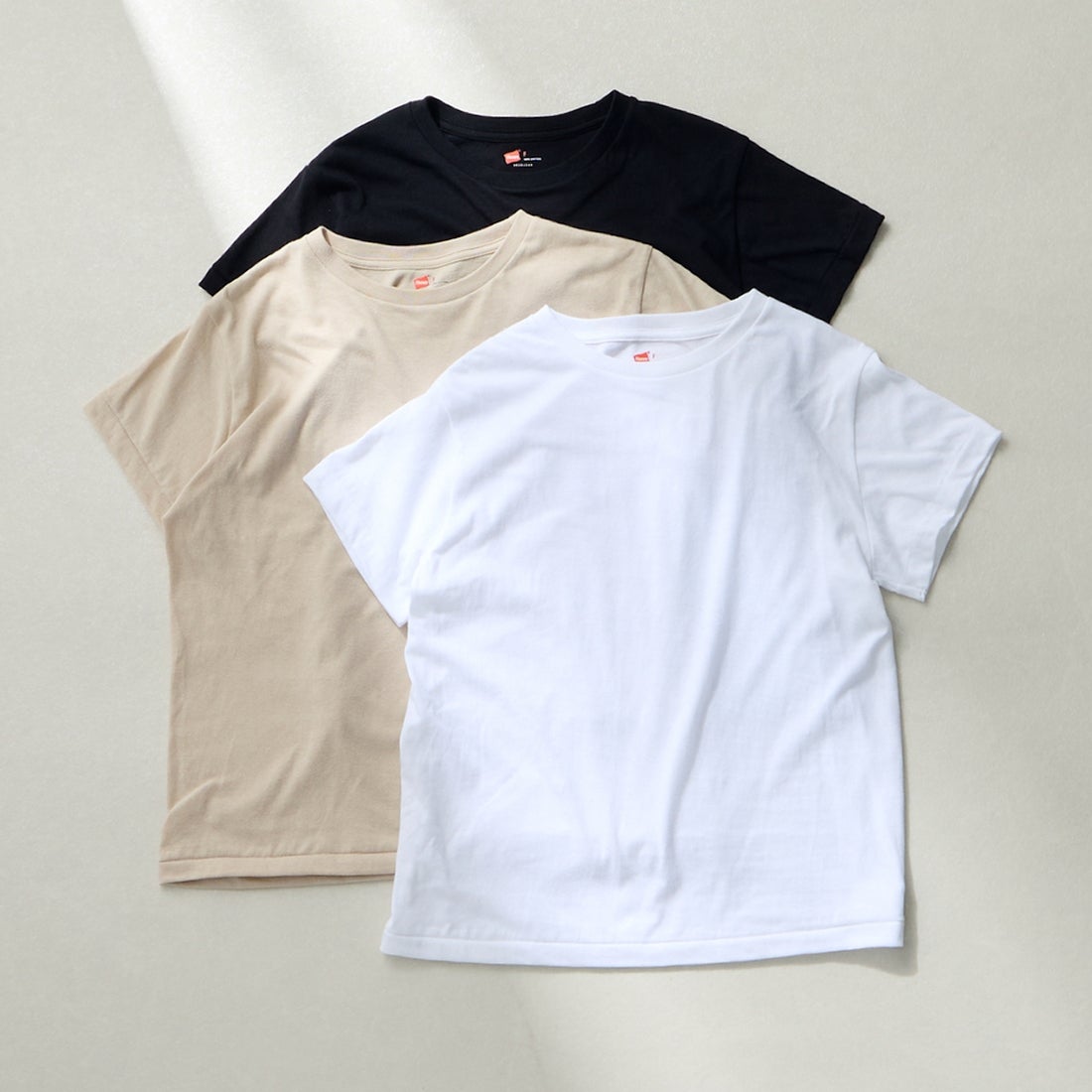 Hanes [ヘインズ] 3PクルーネックTシャツ by THE DODO JEAN [HW1-D703] 997 ASSORT