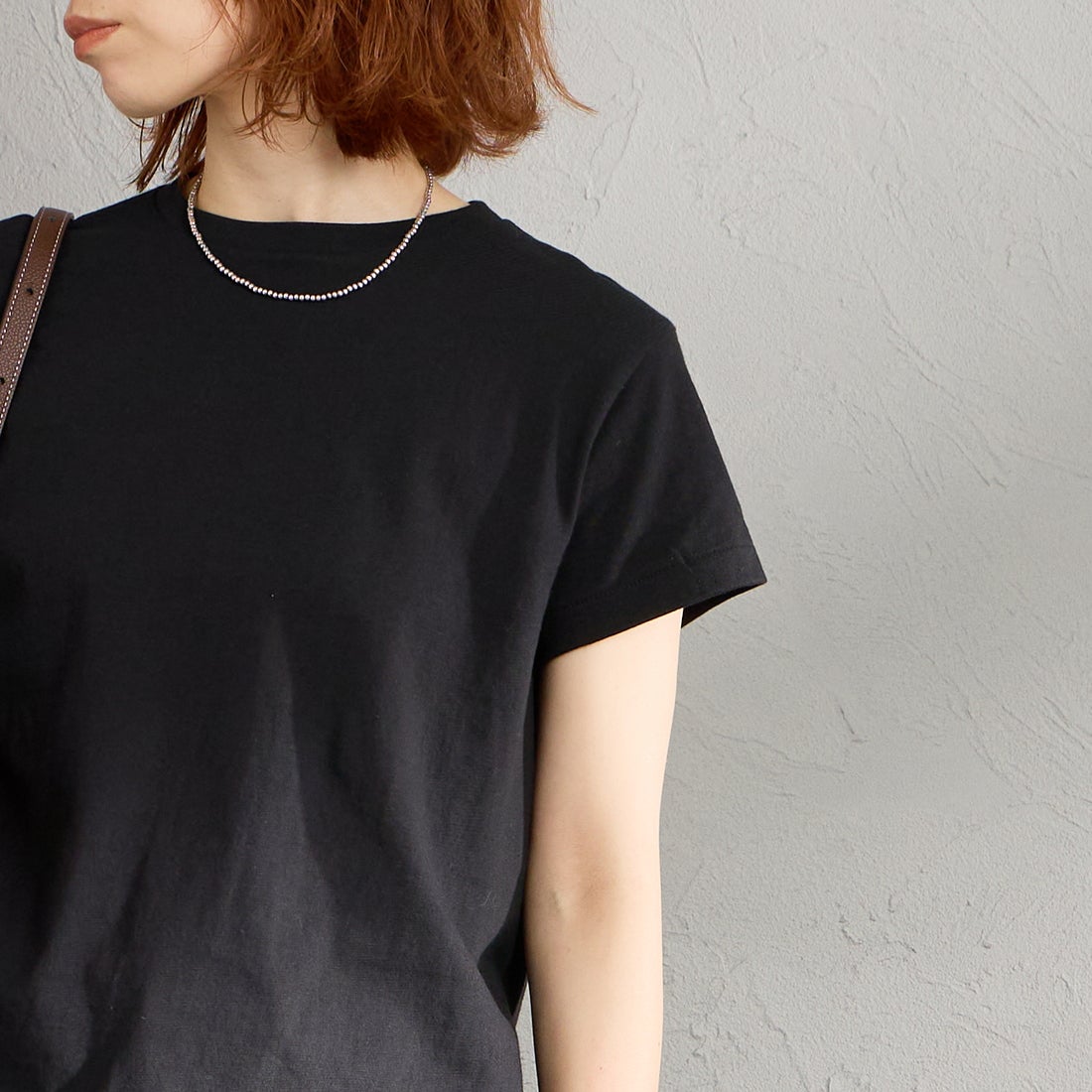 Hanes [ヘインズ] 3PクルーネックTシャツ by THE DODO JEAN [HW1-D703] 997 ASSORT &&モデル身長：158cm 着用サイズ：F&&