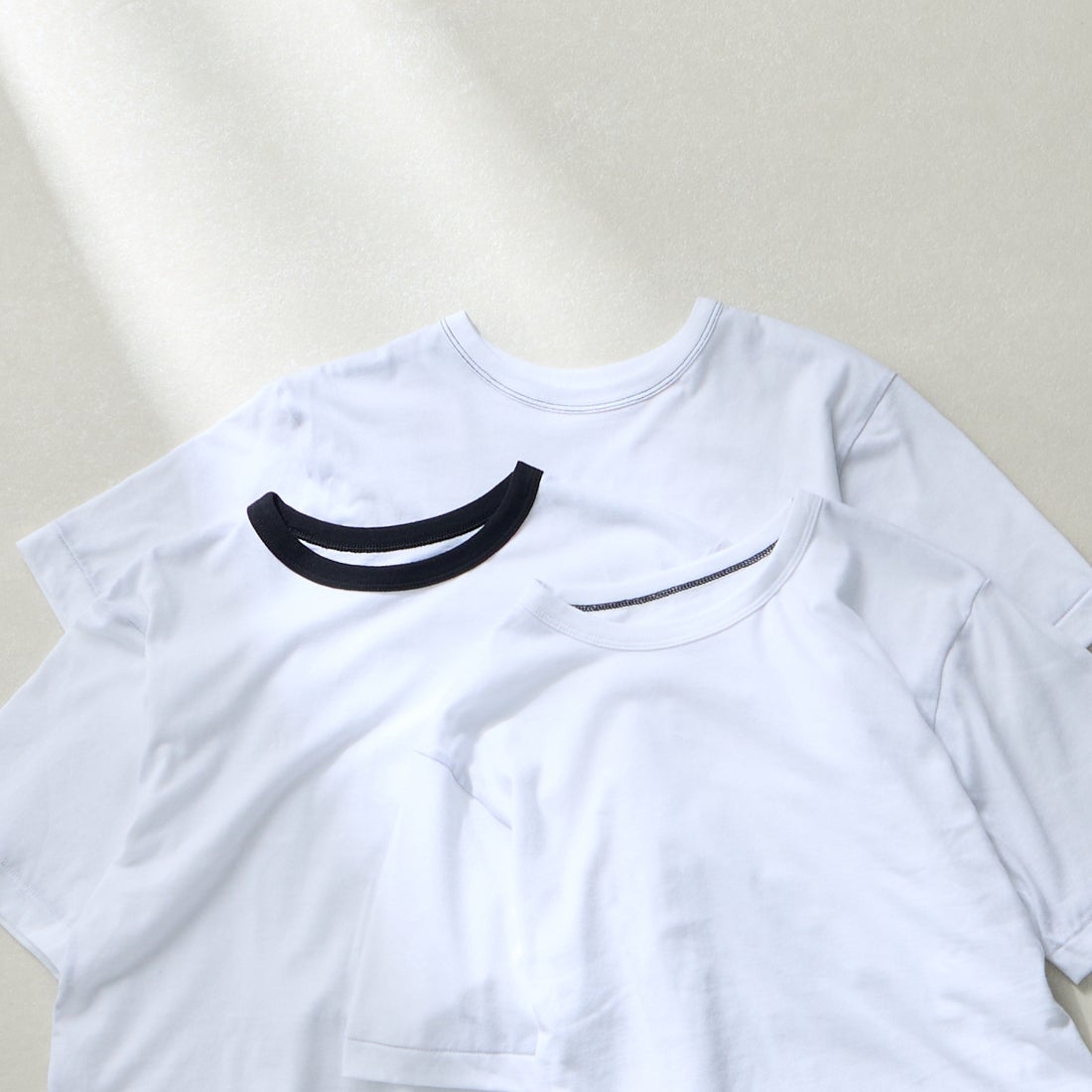 Hanes [ヘインズ] 3PリバーシブルクルーネックTシャツ by THE DODO JEAN [HW1-D702] 010 WHITE