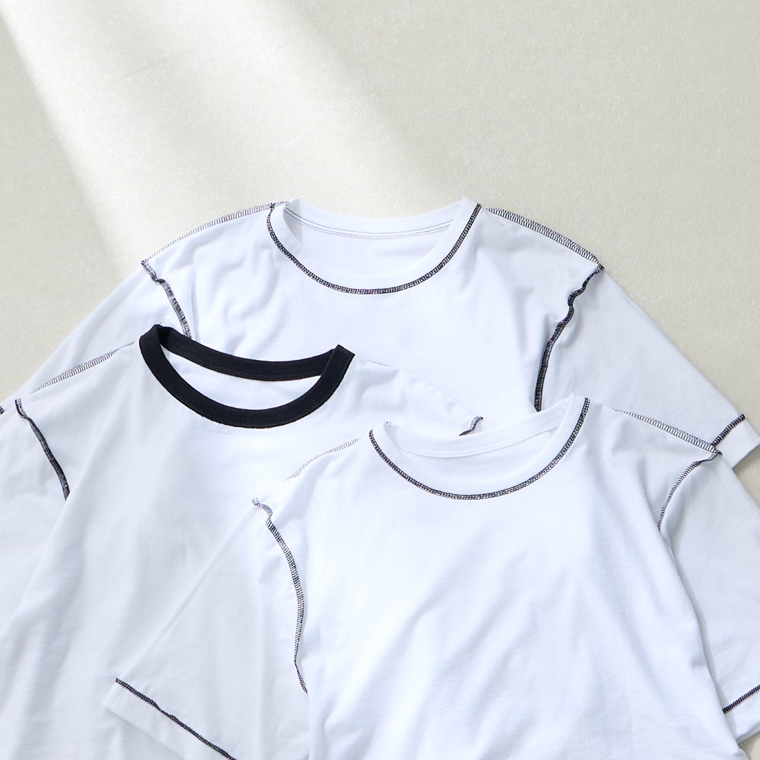 Hanes [ヘインズ] 3PリバーシブルクルーネックTシャツ by THE DODO JEAN [HW1-D702] 010 WHITE