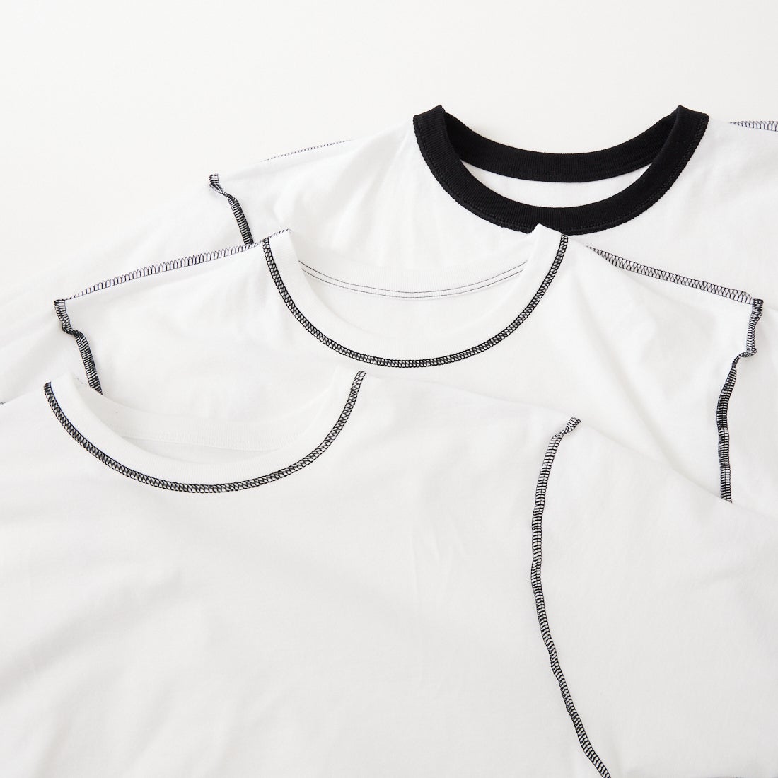 Hanes [ヘインズ] 3PリバーシブルクルーネックTシャツ by THE DODO JEAN [HW1-D702] 010 WHITE