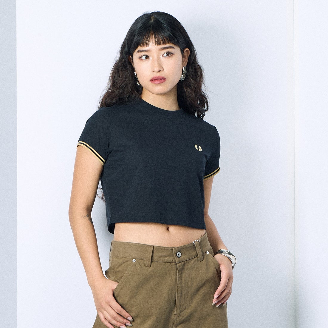 90A BLK/CH&&モデル身長：162cm 着用サイズ：10&&