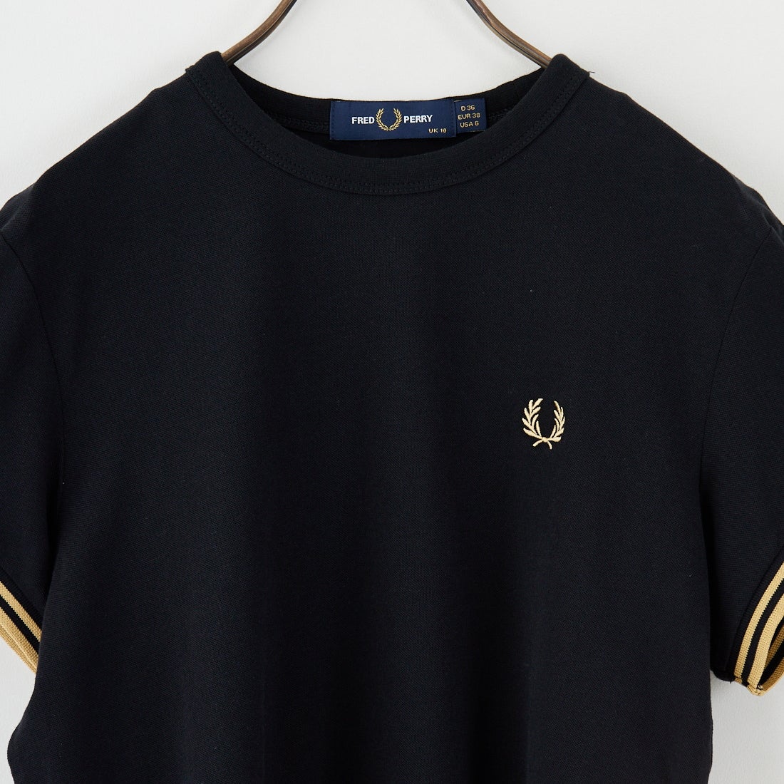 FRED PERRY [フレッドペリー] ティップドピケTシャツ [G2171] 90A BLK/CH