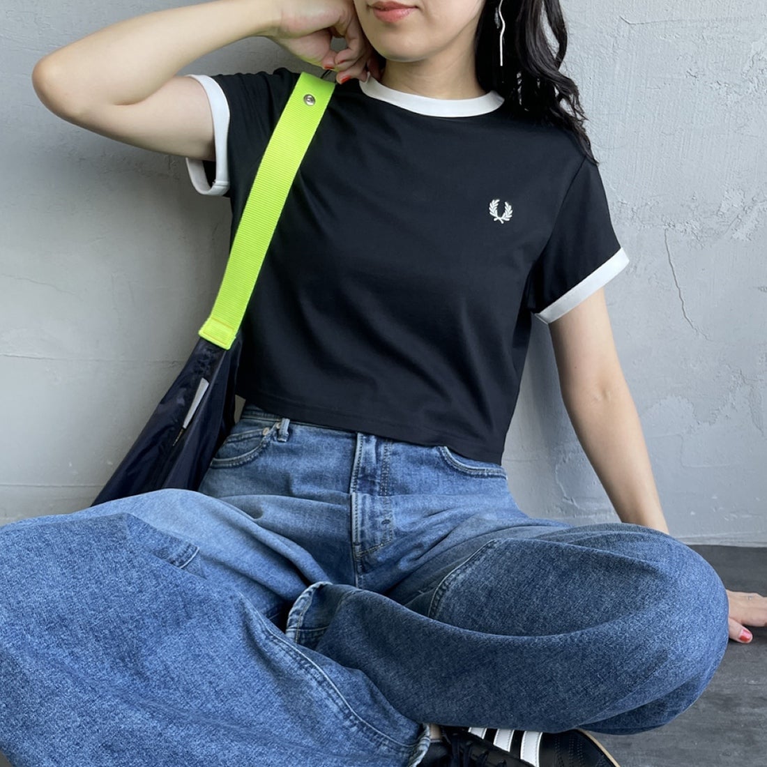 102 BLACK&&モデル身長：160cm 着用サイズ：10&&