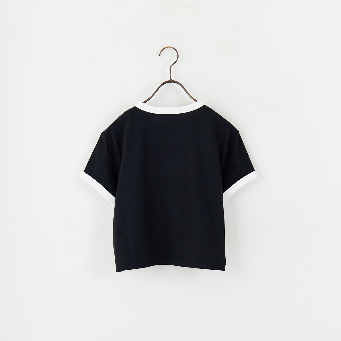 FRED PERRY [フレッドペリー] クロップド リンガーTシャツ [G9163] 102 BLACK