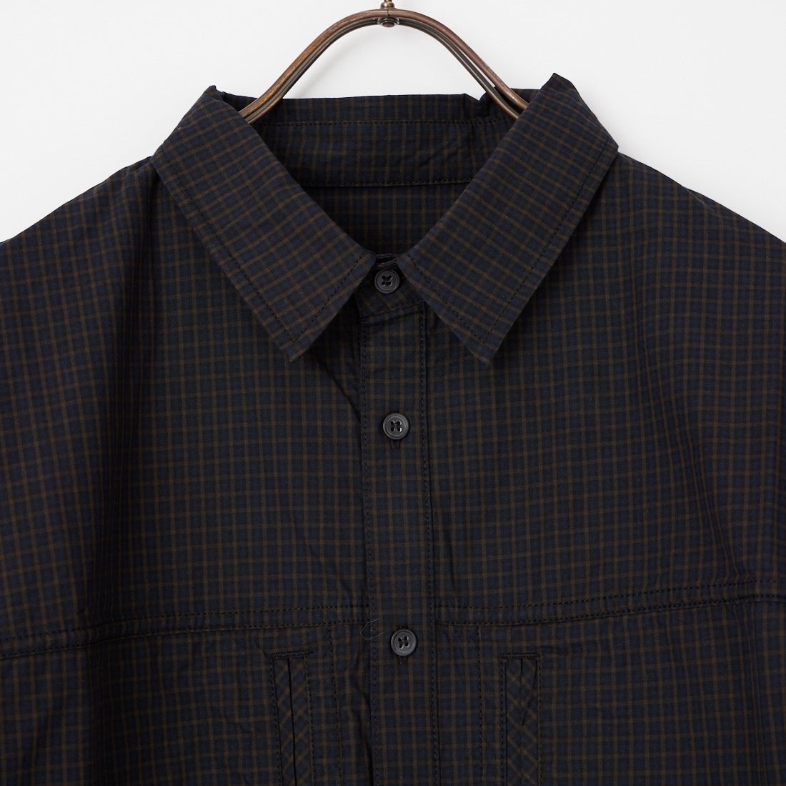 HAVEOFFDUTY [ハブオフデューティ] 隠しポケットチェックシャツ [HOD26-01-ST007] DEEP NAVY
