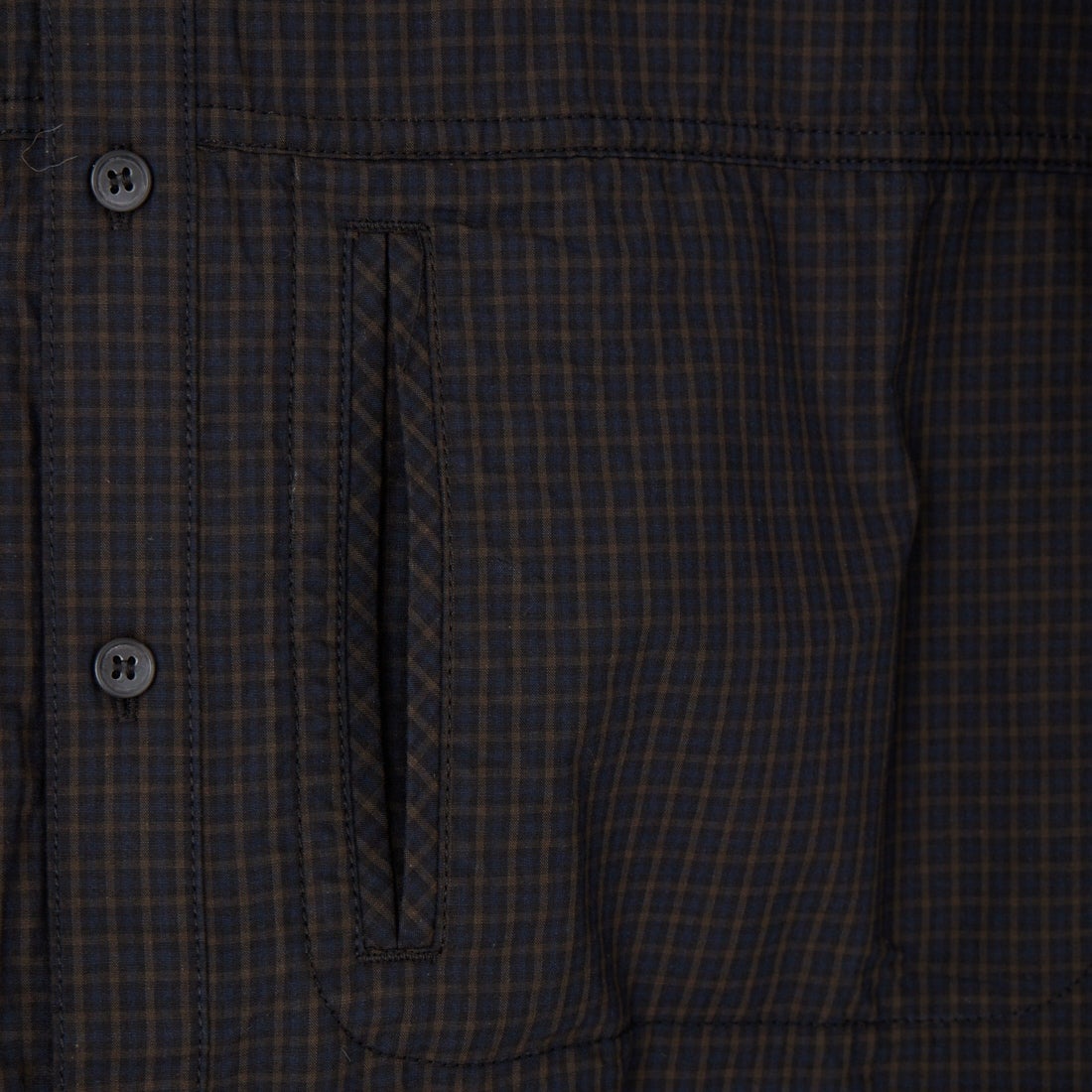 HAVEOFFDUTY [ハブオフデューティ] 隠しポケットチェックシャツ [HOD26-01-ST007] DEEP NAVY