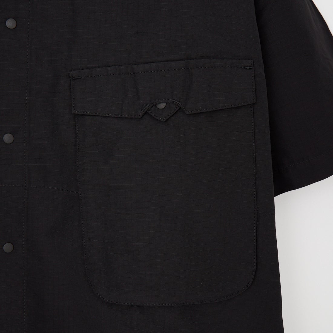 HAVEOFFDUTY [ハブオフデューティ] リップストップハイカーハーフスリーブシャツ [HOD26-01-ST002] BLACK