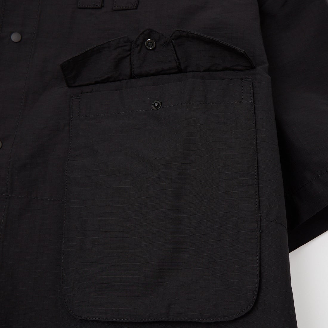 HAVEOFFDUTY [ハブオフデューティ] リップストップハイカーハーフスリーブシャツ [HOD26-01-ST002] BLACK