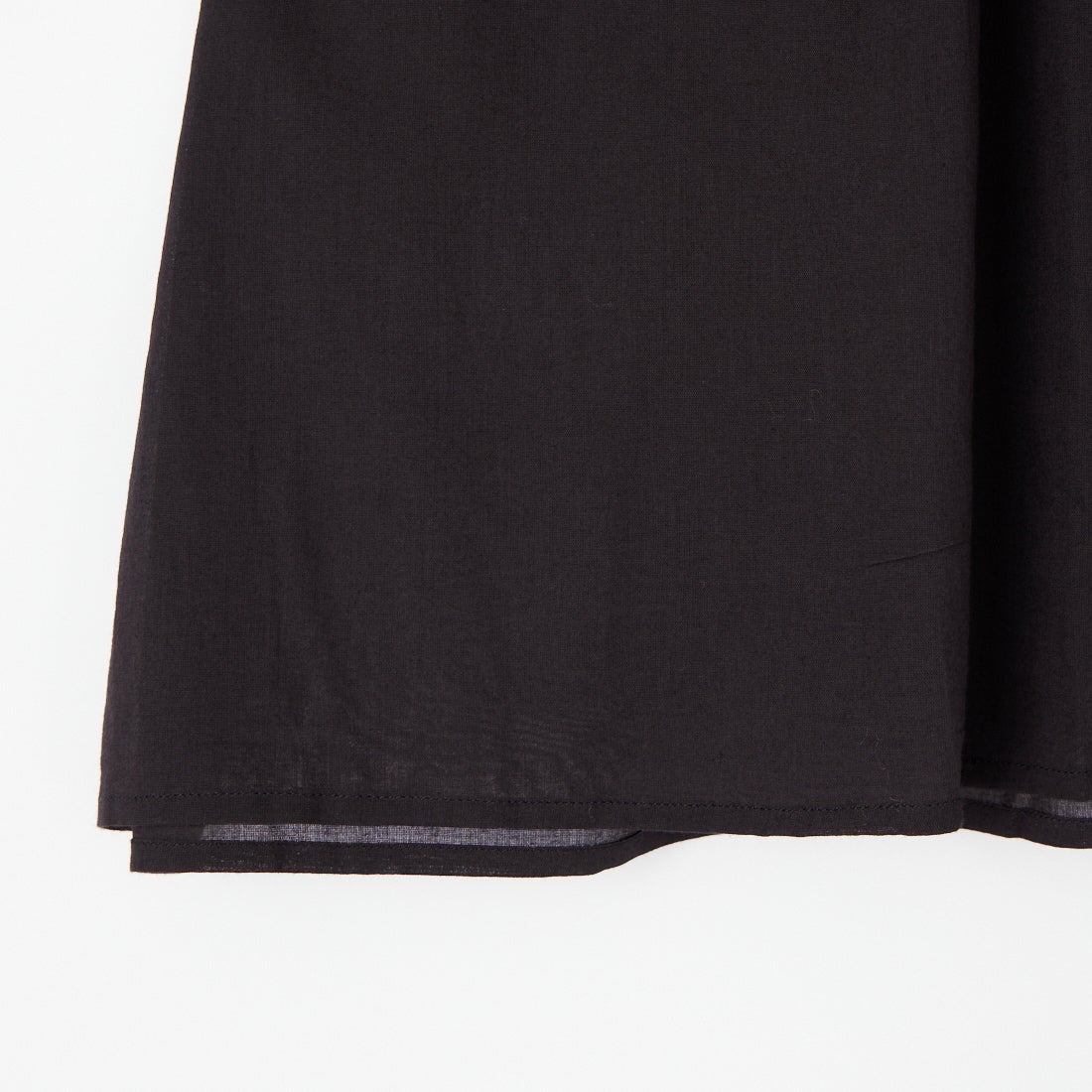 soil [ソイル] バンドカラー フレンチスリーブ ピンタックシャツ [NSL26022] 9900 BLACK