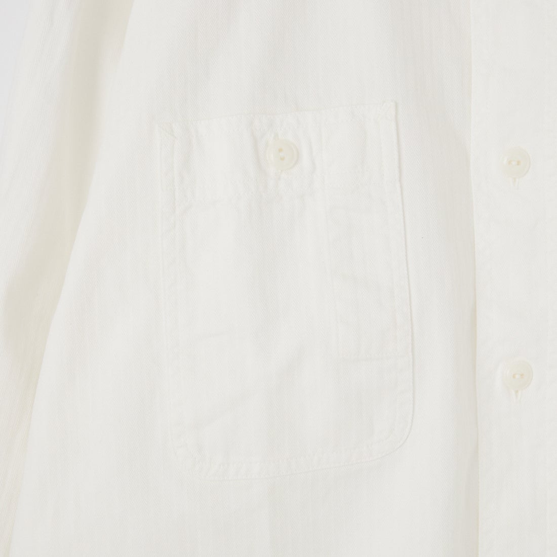 BIG YANK [ビッグヤンク] Y1943 ライトウェイト ミニヘリンボーンシャツ [602-261-02] 010 WHITE