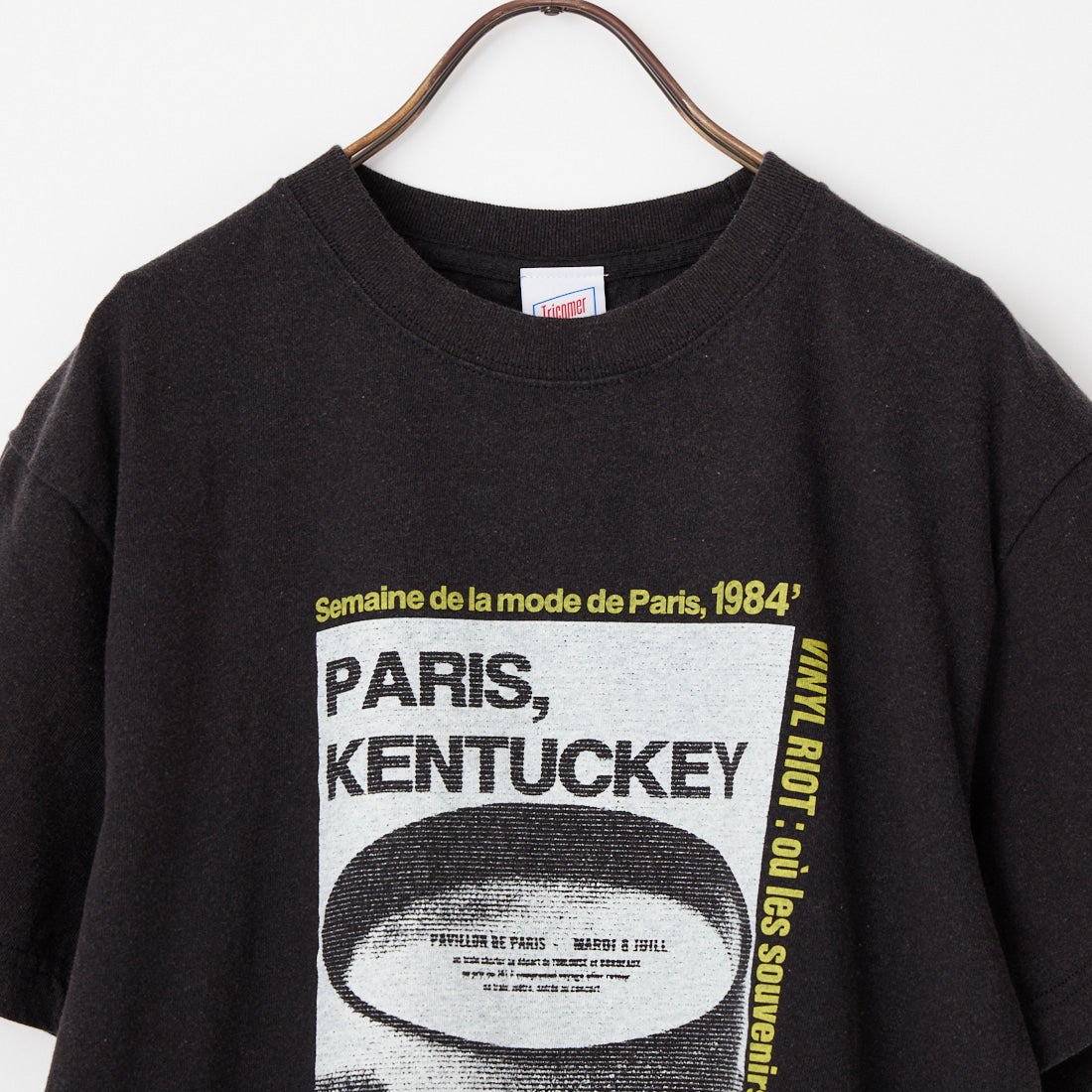 Tricomer [トリコメル] カフェプリントTシャツ [TCMR-VTG-26010] BLACK