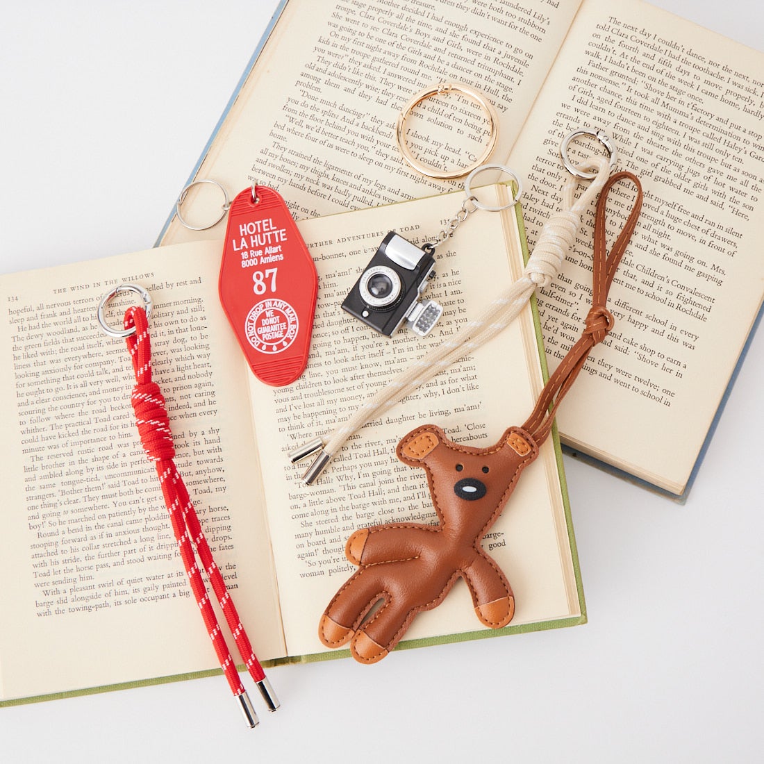 Jeans Factory Clothes [ジーンズファクトリークローズ] ベア チャームキーホルダー [9-AC-IN6-7] ﾌﾞﾗｳﾝ