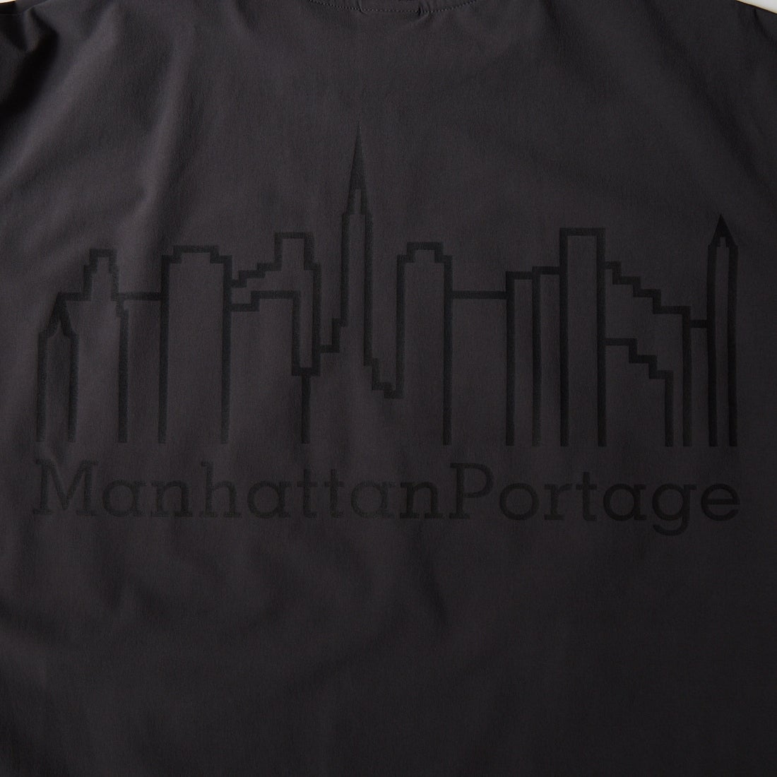 MANHATTAN PORTAGE [マンハッタンポーテージ] 別注 4WAYストレッチ バックプリントTシャツ [26SSMP-IN77-JF] CHARCOAL