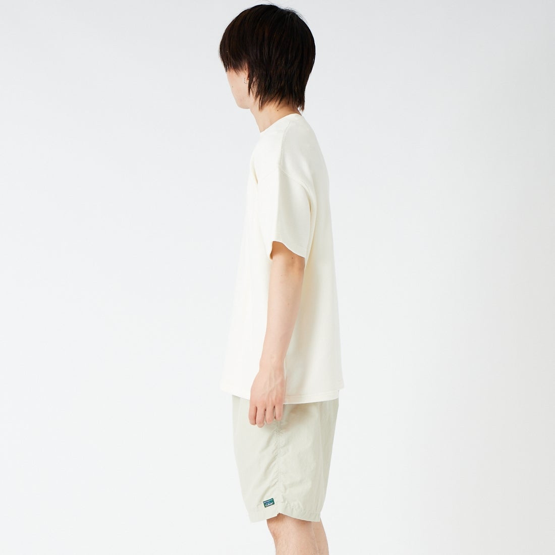 SCREEN STARS [スクリーンスターズ] 変形裏毛ショートスリーブTシャツ [2622-438IN] OFFWHITE &&モデル身長：177cm 着用サイズ：M&&