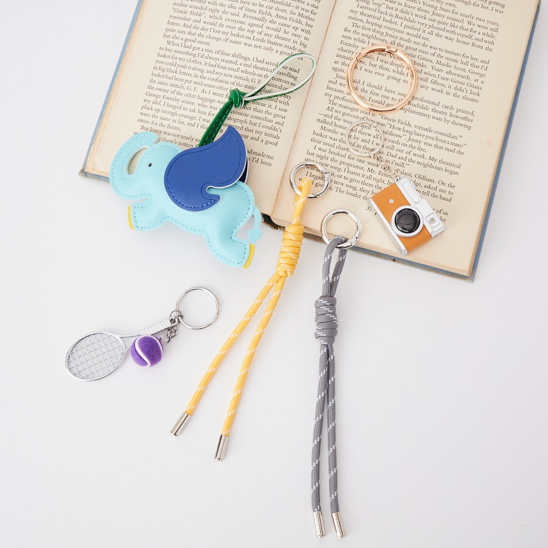 Jeans Factory Clothes [ジーンズファクトリークローズ] ゾウ チャームキーホルダー [9-AC-IN6-2] ﾌﾞﾙｰ